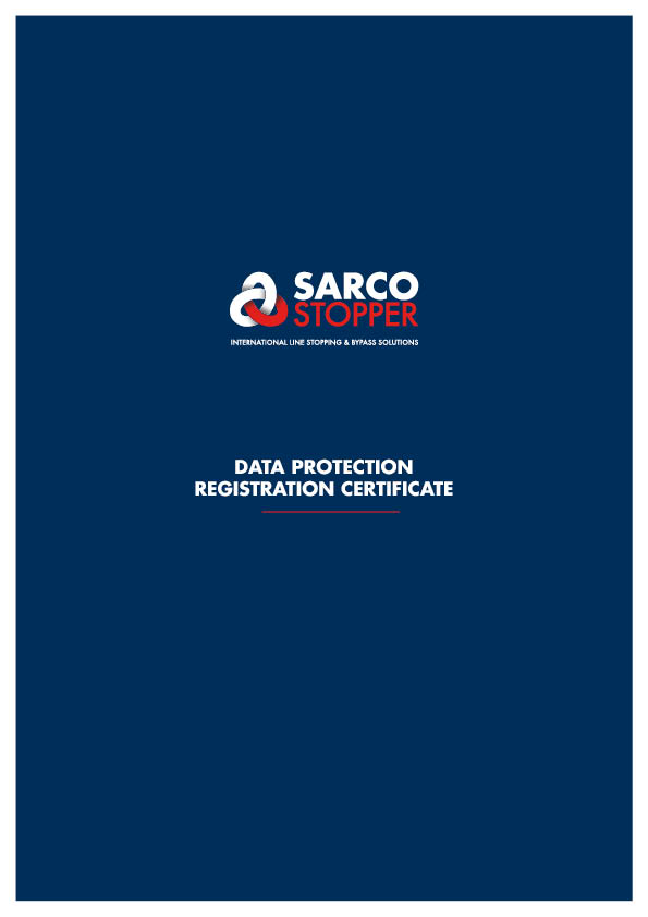 sarco stopper data protection certificate